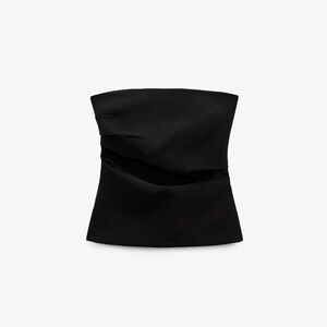 Zara Black Strapless Top
